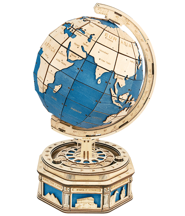 Világító földgömb 3D Puzzle még nincs szerkesztve!