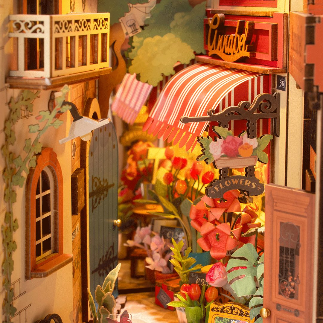 Virágbolt Könyvtámasz 3D modell - Image 9